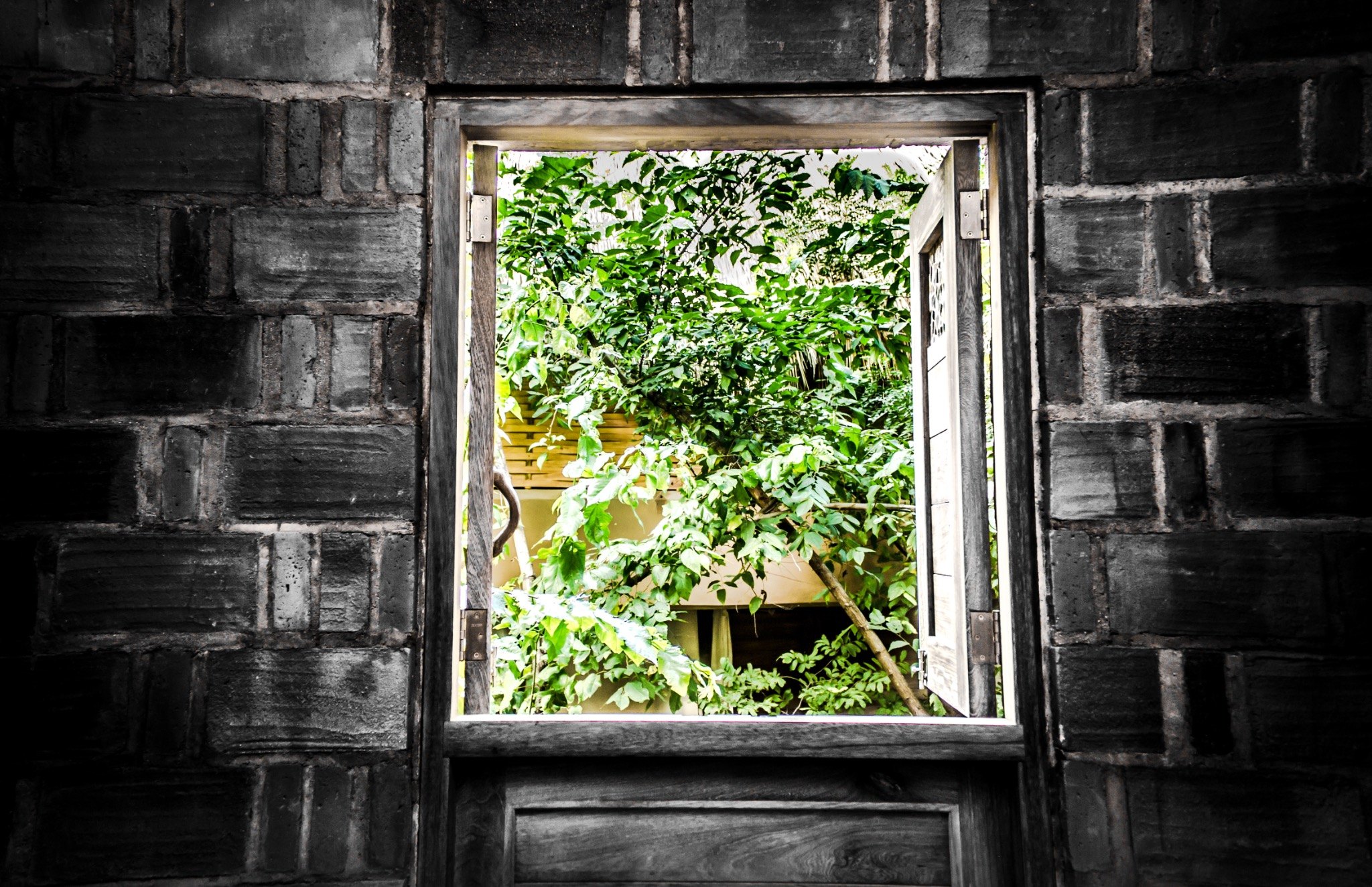 Ventana abierta hacia la naturaleza en Nuuna